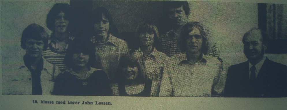 Jyderup Realskoles 10. klasse 1974